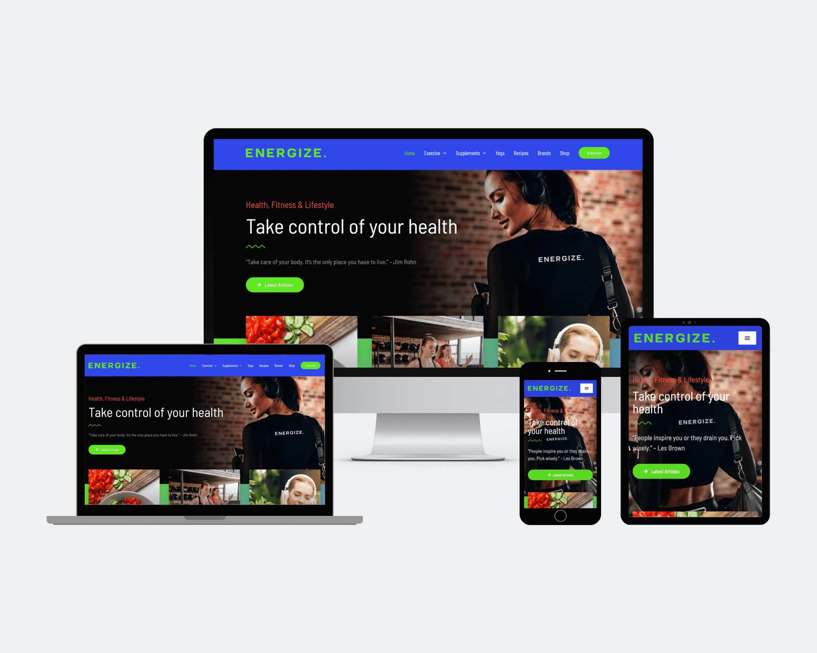 Energize Responsive Devices Mockup